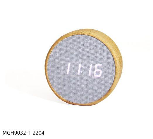 Digital Bamboo Clock & Bluetooth Speakers