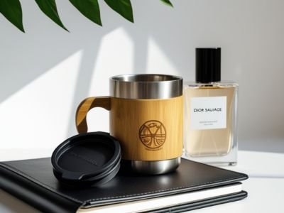 BAMBOO & CORK( MODEL NO - MGH-7034 CAPCITY – 350 ML HOT & COLD )