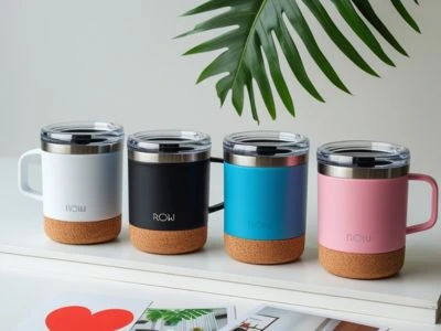 BAMBOO & CORK( MODEL NO - MGH-7014 CAPCITY – 450 ML HOT & COLD )