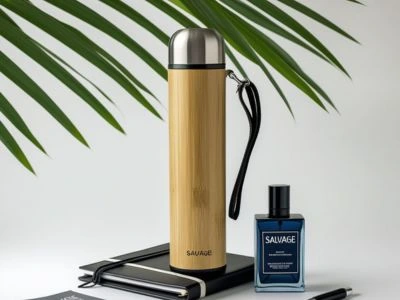 BAMBOO & CORK( MODEL NO - MGH-7044 CAPCITY – 420 ML HOT & COLD )
