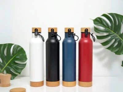 BAMBOO & CORK (MODEL NO - MGH-7028 CAPCITY – 650 ML HOT & COLD)