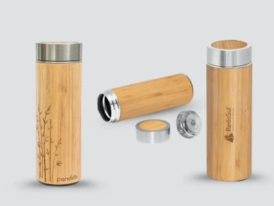 BAMBOO & CORK ( MODEL NO - MGH-3163 CAPCITY – 450 ML HOT & COLD )