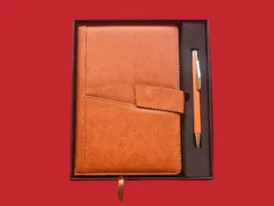 Diaries ( MODEL NO – 8039-2 ) ( 2 IN 1 ) MATERIAL DIARY - PU PEN – METAL