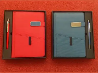 Diaries ( MODEL NO – 8030-5 ) ( 2 IN 1 ) MATERIAL DIARY – PU PEN – METAL