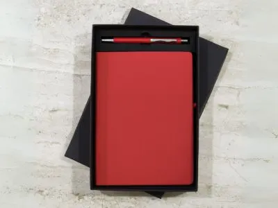 Diaries ( MODEL NO – 8030-11 ) ( 2 IN 1 ) MATERIAL DIARY – PU PEN – METAL
