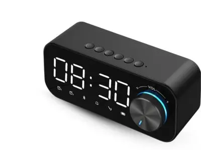 MODEL NO – 9033-1 BLUETOOTH SPEAKER WITH DIGITAL CLOCK COLOUR - BLACK