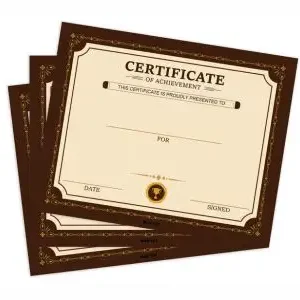 Corporate Certificates - Custom Awards & Recognition