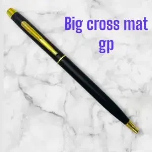 Big Cross Mat GP Pens | Elegant Matte Ballpoint with Gold Trim