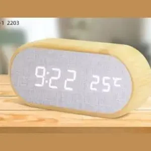 MODEL NO – 9032-1 BAMBOO DIGITAL CLOCK - 2203