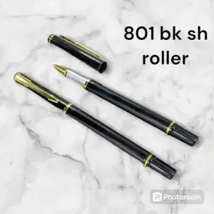 801 BK SH Roller Pen | Elegant Black & Gold Writing Tool